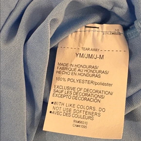 Lot of 2x NWT [Under Armour] Team Tech Short-Sleeve Shirt Carolina/Sky Blue Y M - Picture 9 of 12